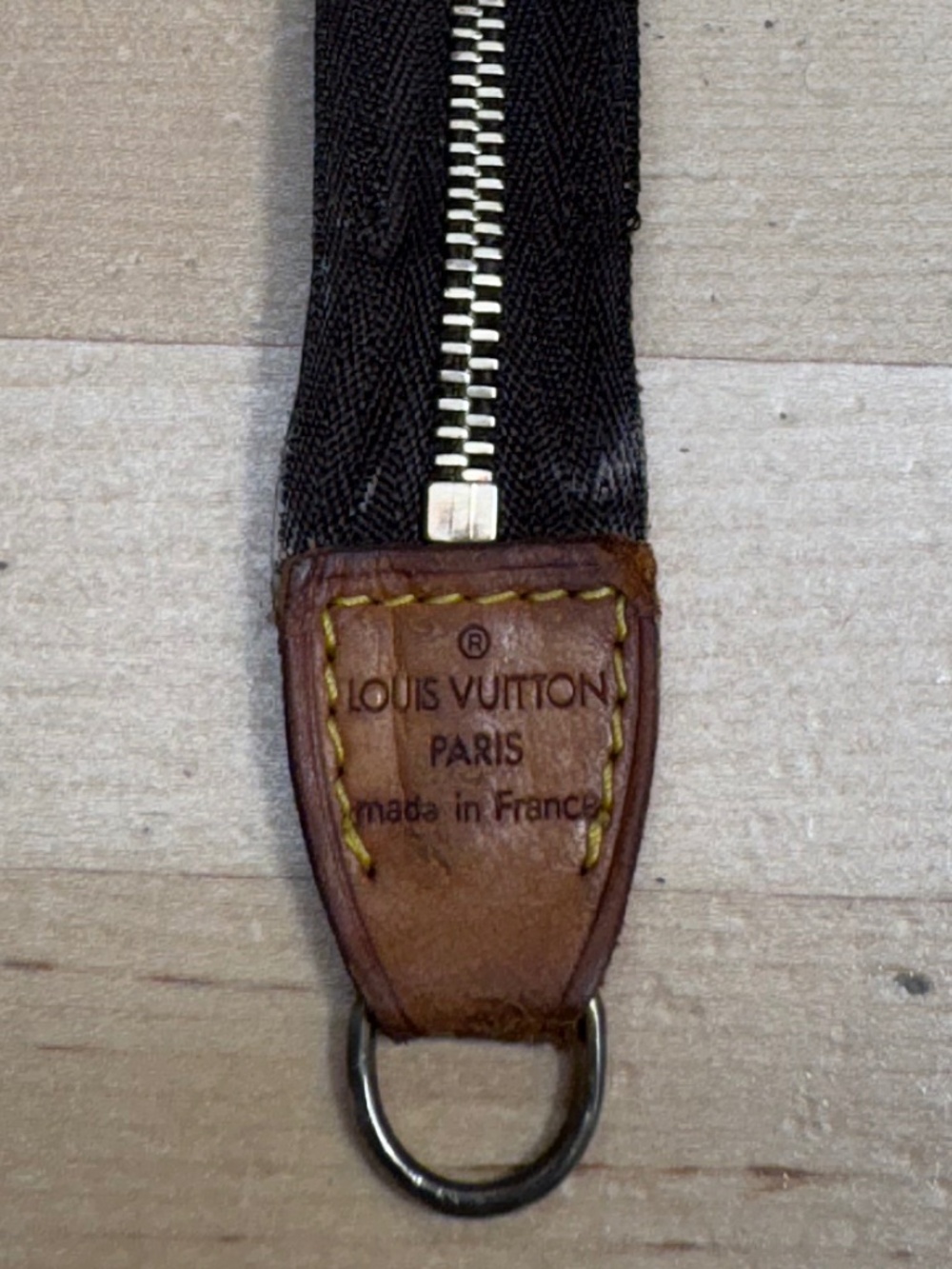 Louis Vuitton Brass Zipper with Leather Tab